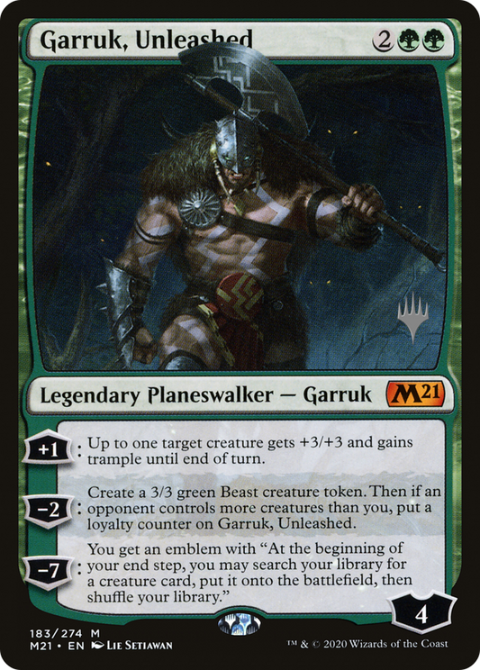 Garruk, Unleashed (Promo Pack) [Core Set 2021 Promos] Foil