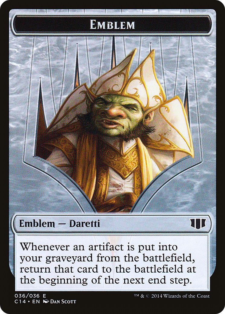 Daretti, Scrap Savant Emblem // Tuktuk the Returned Double-Sided Token [Commander 2014 Tokens] | Silver Goblin