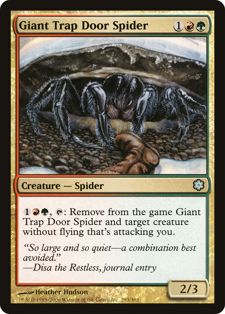 Giant Trap Door Spider [Coldsnap Theme Decks] | Silver Goblin