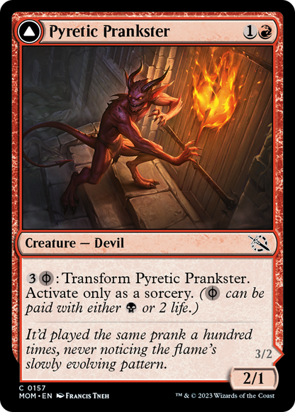Pyretic Prankster // Glistening Goremonger [March of the Machine] Foil