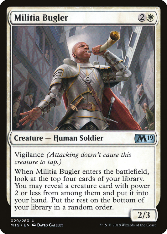 Militia Bugler [Core Set 2019] Foil