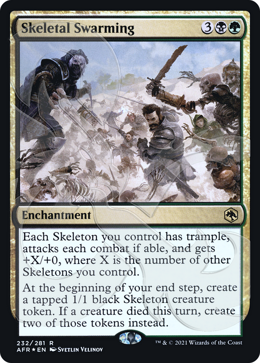 Skeletal Swarming (Ampersand Promo) [Dungeons & Dragons: Adventures in the Forgotten Realms Promos]