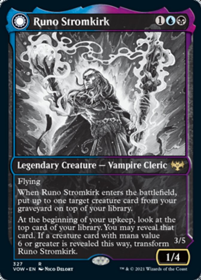 Runo Stromkirk // Krothuss, Lord of the Deep (Showcase Eternal Night) [Innistrad: Crimson Vow] Foil