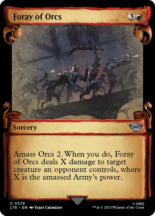 Foray of Orcs [The Lord of the Rings: Tales of Middle-Earth Showcase Scrolls] Foil