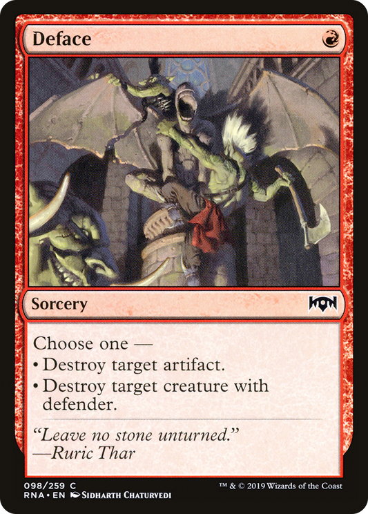 Deface [Ravnica Allegiance] Foil