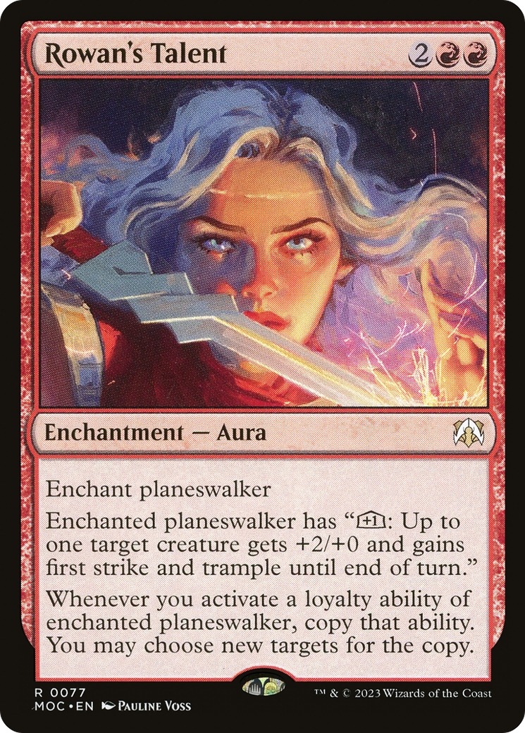 Rowan's Talent [March of the Machine Commander] Foil