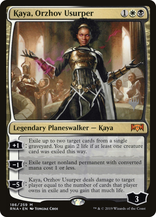 Kaya, Orzhov Usurper (Promo Pack) [Ravnica Allegiance Promos] Foil