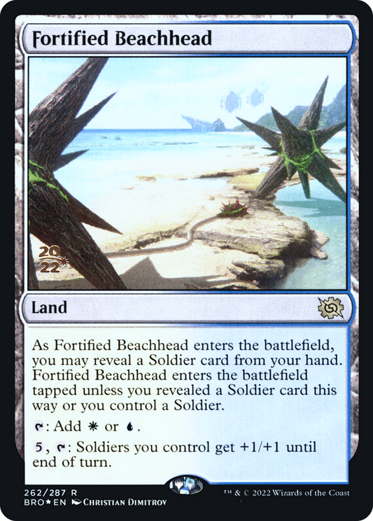 Fortified Beachhead [The Brothers' War Prerelease Promos]