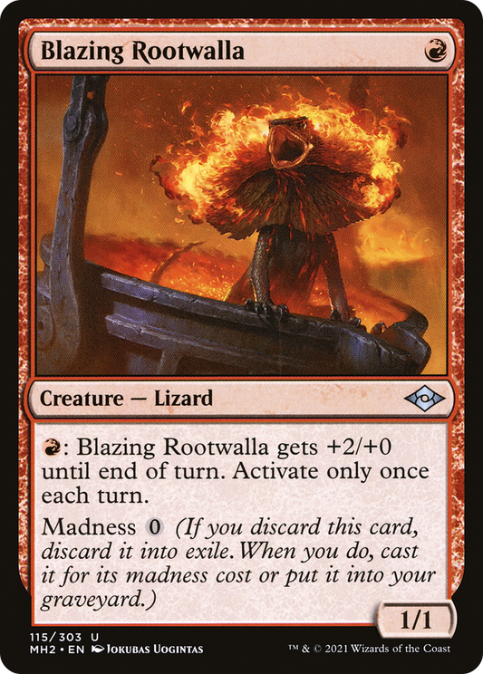 Blazing Rootwalla [Modern Horizons 2] Foil