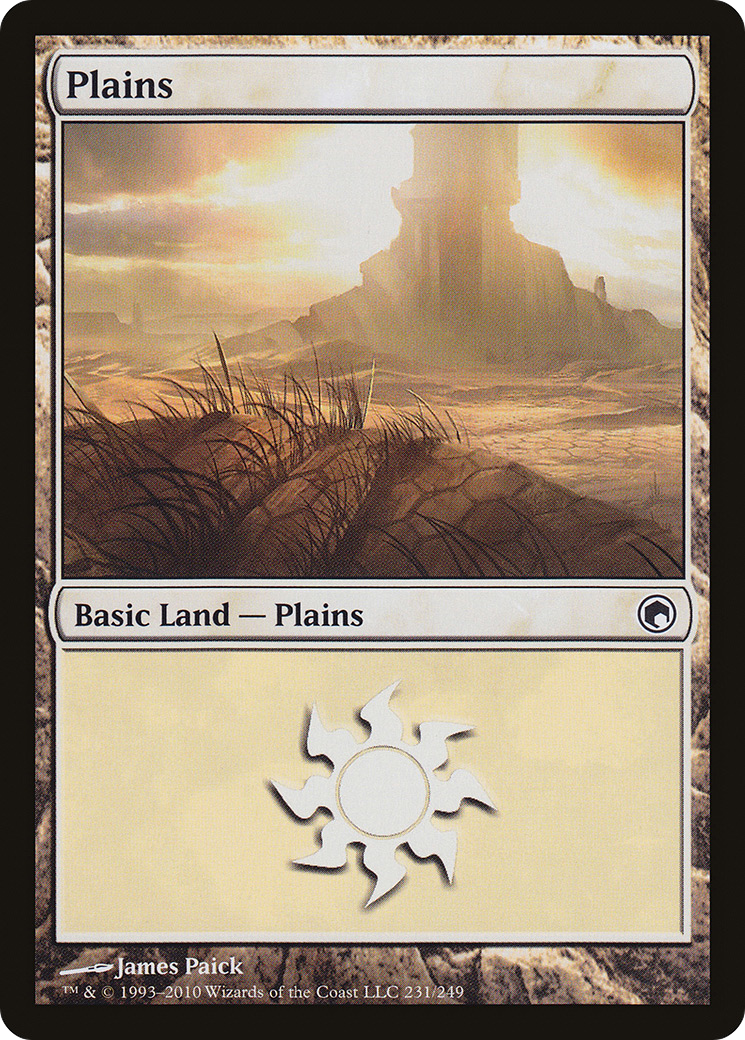 Plains (231) [Scars of Mirrodin] Foil