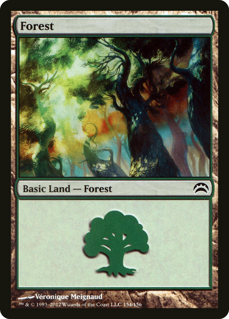 Forest (154) Foil - Planechase 2012