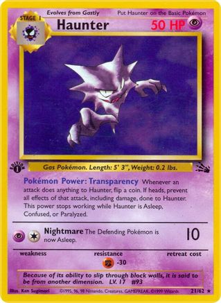 Haunter (21/62) [Fossil Unlimited] | Silver Goblin