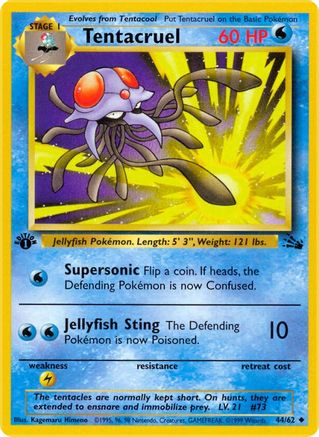Tentacruel (44) (1st Edition) - Fossil