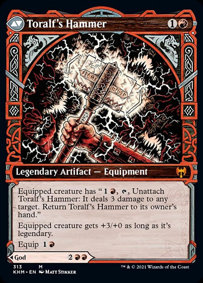 Toralf, God of Fury // Toralf's Hammer (Showcase) [Kaldheim] Foil
