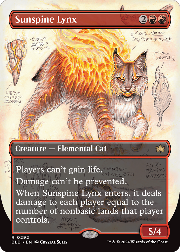Sunspine Lynx (Borderless) [Bloomburrow] | Silver Goblin