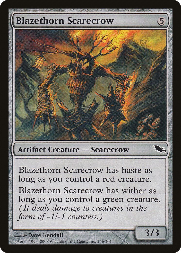 Blazethorn Scarecrow [Shadowmoor] Foil