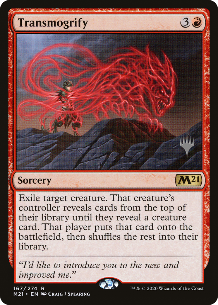 Transmogrify (167p) Foil - Core Set 2021 Promos