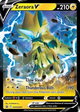 Zeraora V - SWSH263 (SWSH263) Holofoil - SWSH Sword & Shield Promo Cards