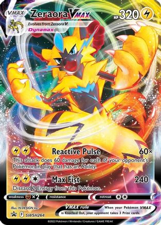 Zeraora VMAX - SWSH264 (SWSH264) Holofoil - SWSH Sword & Shield Promo Cards