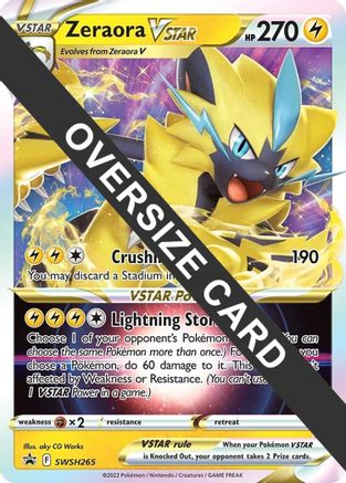 Zeraora VSTAR (SWSH265) (Jumbo Card) [Sword & Shield: Black Star Promos] | Silver Goblin