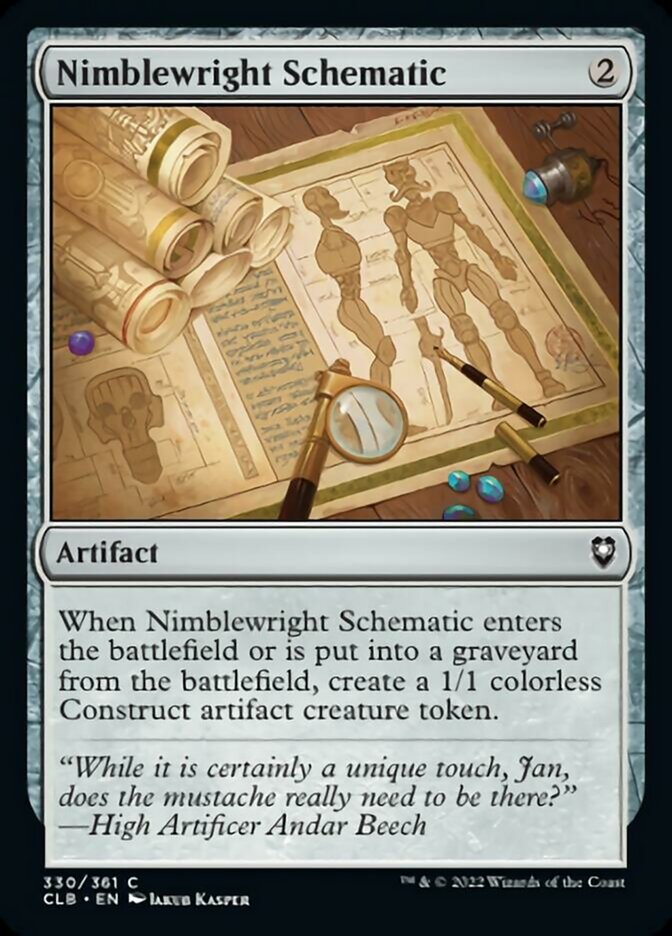 Nimblewright Schematic [Commander Legends: Battle for Baldur's Gate] | Silver Goblin