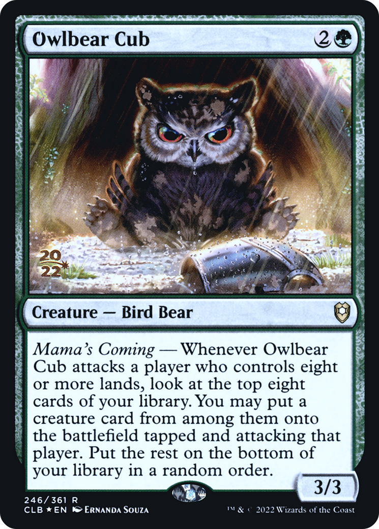 Owlbear Cub [Commander Legends: Battle for Baldur's Gate Prerelease Promos] | Silver Goblin