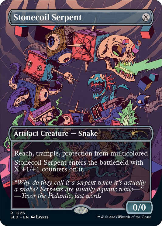 Stonecoil Serpent (Borderless) [Secret Lair Drop Series] Foil