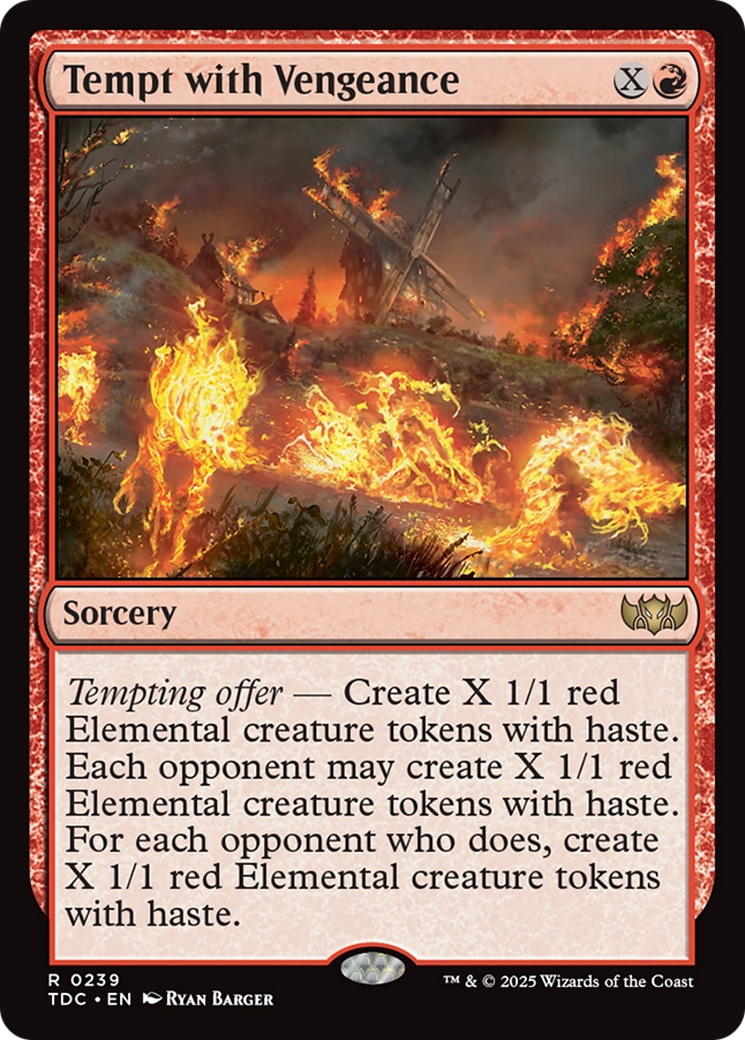 Tempt with Vengeance (239) - Commander: Tarkir: Dragonstorm