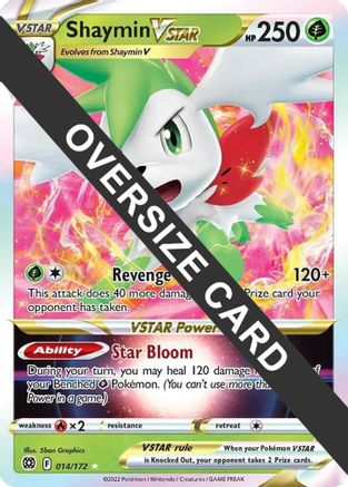 Shaymin VSTAR (014/172) (Jumbo Card) [Sword & Shield: Brilliant Stars] | Silver Goblin