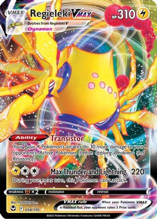 Regieleki VMAX (58) Holofoil - SWSH12 Silver Tempest