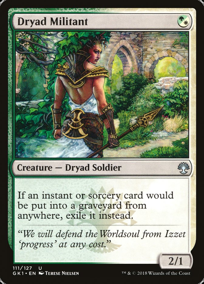 Dryad Militant [Guilds of Ravnica Guild Kit] | Silver Goblin