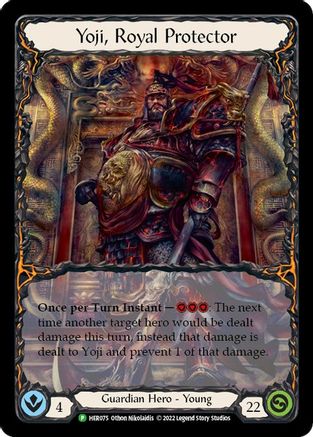 Yoji, Royal Protector - HER075 (HER075) Cold Foil - Flesh and Blood: Promo Cards