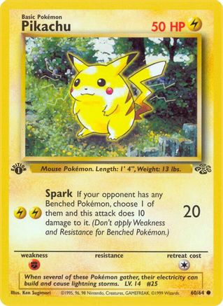 Pikachu (60/64) [Jungle Unlimited] | Silver Goblin