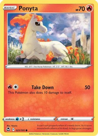 Ponyta (21) Reverse Holofoil - Silver Tempest