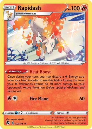 Rapidash (22) Holofoil - Silver Tempest