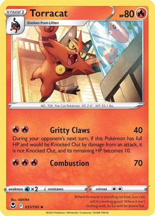 Torracat (31) Reverse Holofoil - Silver Tempest