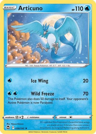 Articuno (36) Reverse Holofoil - Silver Tempest
