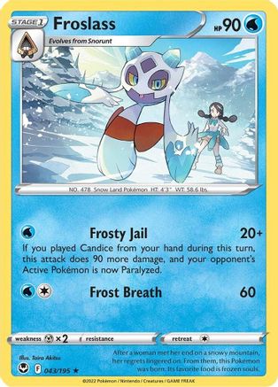 Froslass (43) Reverse Holofoil - Silver Tempest