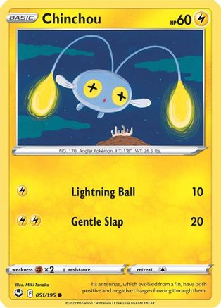 Chinchou (51) Reverse Holofoil - Silver Tempest