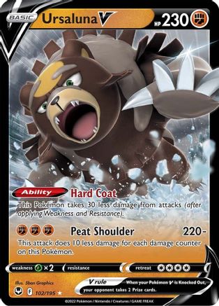 Ursaluna V (102) Holofoil - Silver Tempest