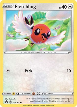 Fletchling (150) Reverse Holofoil - Silver Tempest