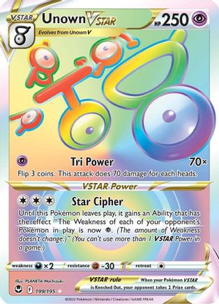 Unown VSTAR (Secret) (199) Holofoil - Silver Tempest
