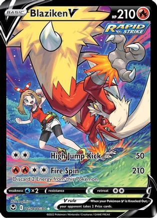 Blaziken V (TG14) Holofoil - Silver Tempest Trainer Gallery