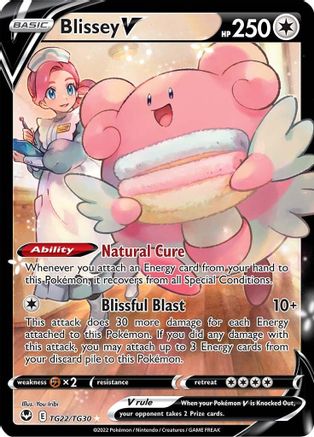 Blissey V (TG22) Holofoil - SWSH12 Silver Tempest Trainer Gallery