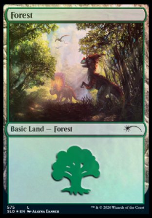 Forest (Dinosaurs) (575) [Secret Lair Drop Promos] | Silver Goblin