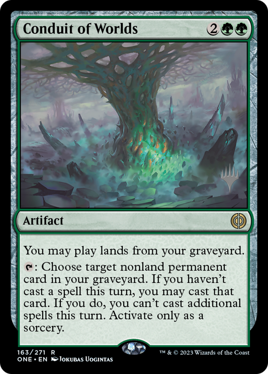 Conduit of Worlds (Promo Pack) [Phyrexia: All Will Be One Promos] Foil