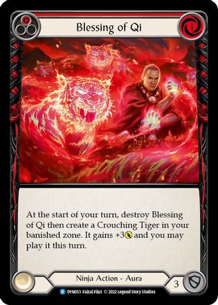 Blessing of Qi (Red) (DYN053) Rainbow Foil - Dynasty