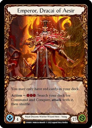 Emperor, Dracai of Aesir (DYN001) Cold Foil - Dynasty