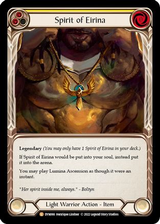 Spirit of Eirina (DYN066) Cold Foil - Dynasty