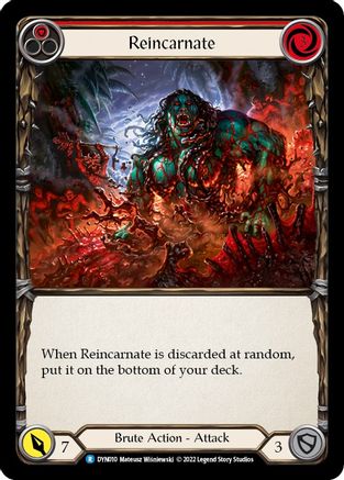 Reincarnate (Red) (DYN010) Rainbow Foil - Dynasty